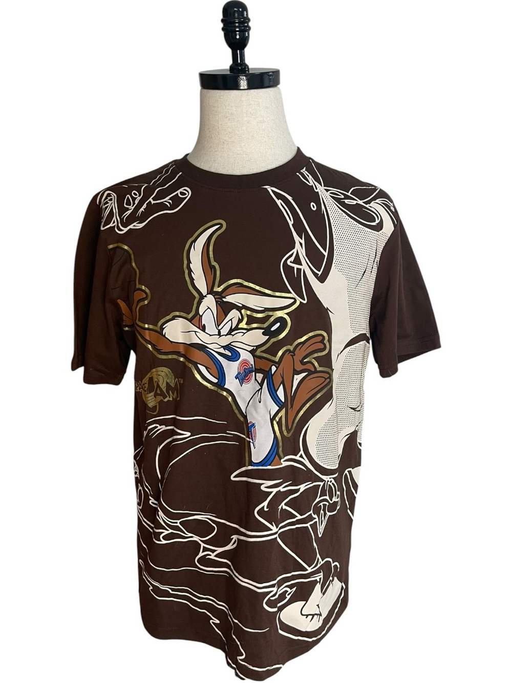 Space Jam Wile E. Coyote Graphic Tee Brown
